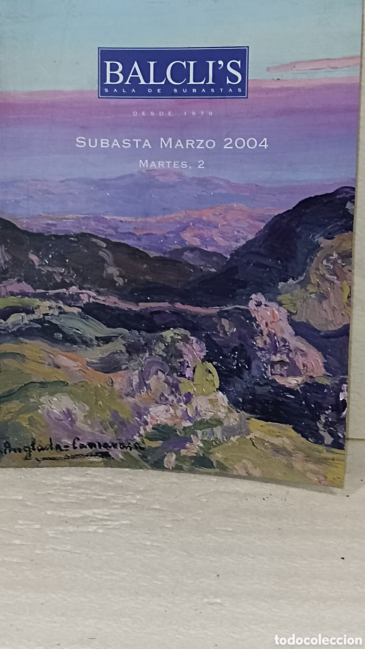 Arte: Lote Cat&aacute;logo / L&aacute;minas de Subasta Balcli's (Marzo 2004) &ndash; Arte, Joyer&iacute;a y Relojes de Colecci&oacute;n