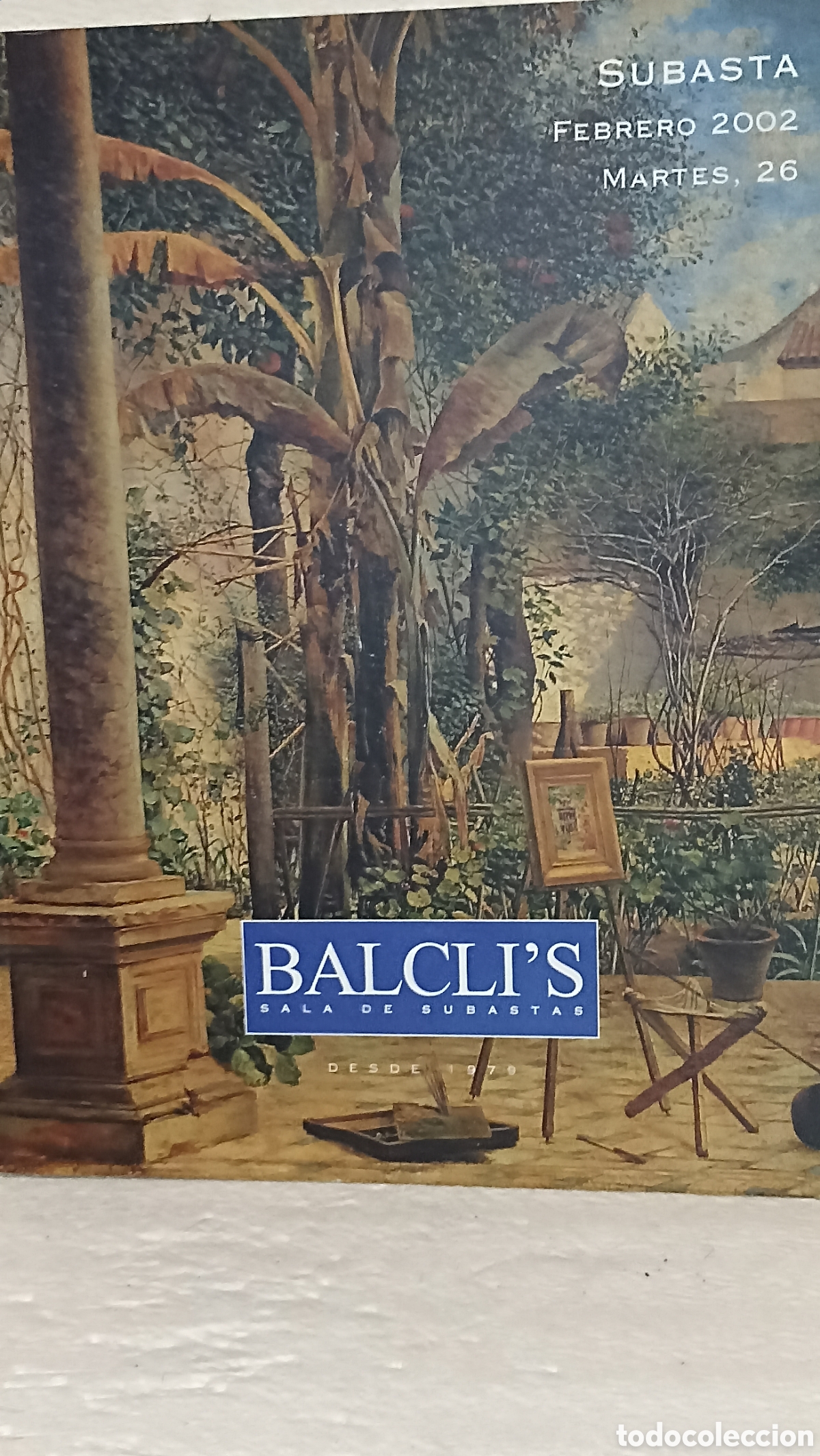 Arte: Cat&aacute;logo Subasta Balclis (Febrero 2002) - Pintura, Joyas, Relojes y Antig&uuml;edades