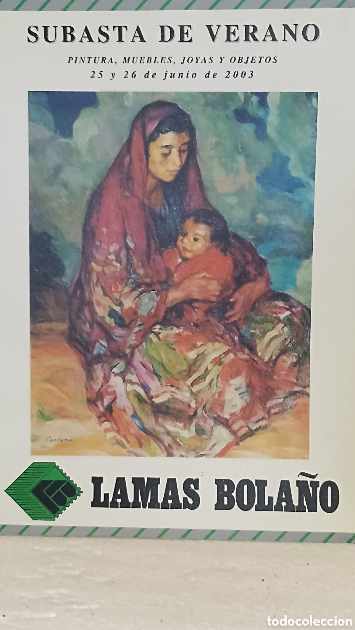Arte: Original cat&aacute;logo lamas Bola&ntilde;o 26 junio 2003 BCN