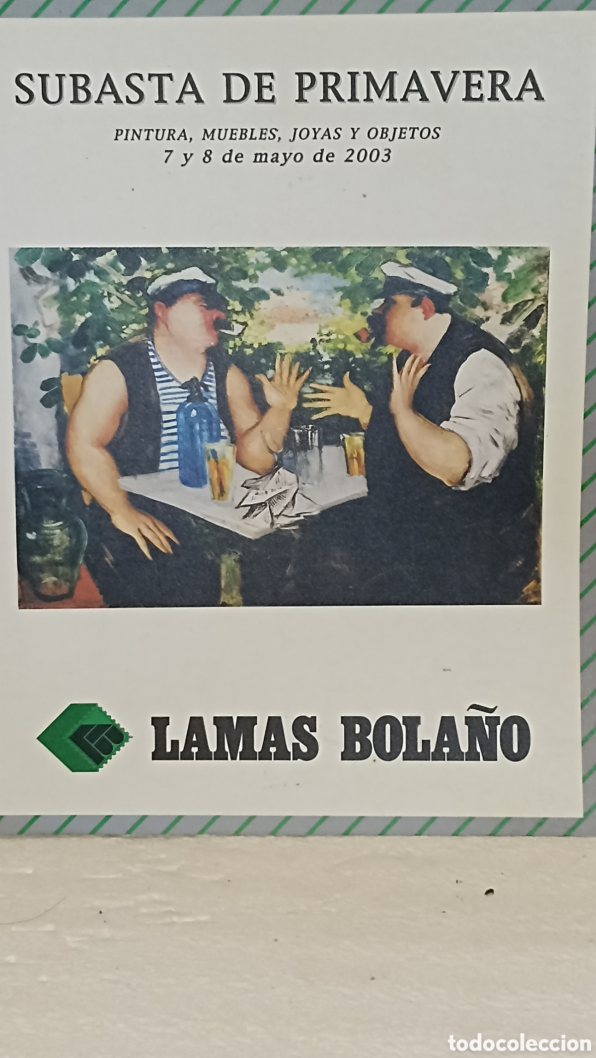 Arte: Cat&aacute;logo Subasta Lamas Bola&ntilde;o 2003 &ndash; Pintura, Muebles, Joyas y Objetos
