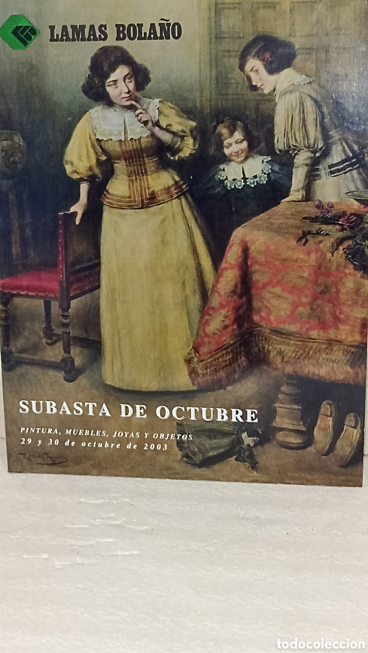 Arte: Cat&aacute;logo Subasta Lamas Bola&ntilde;o - Octubre 2003.