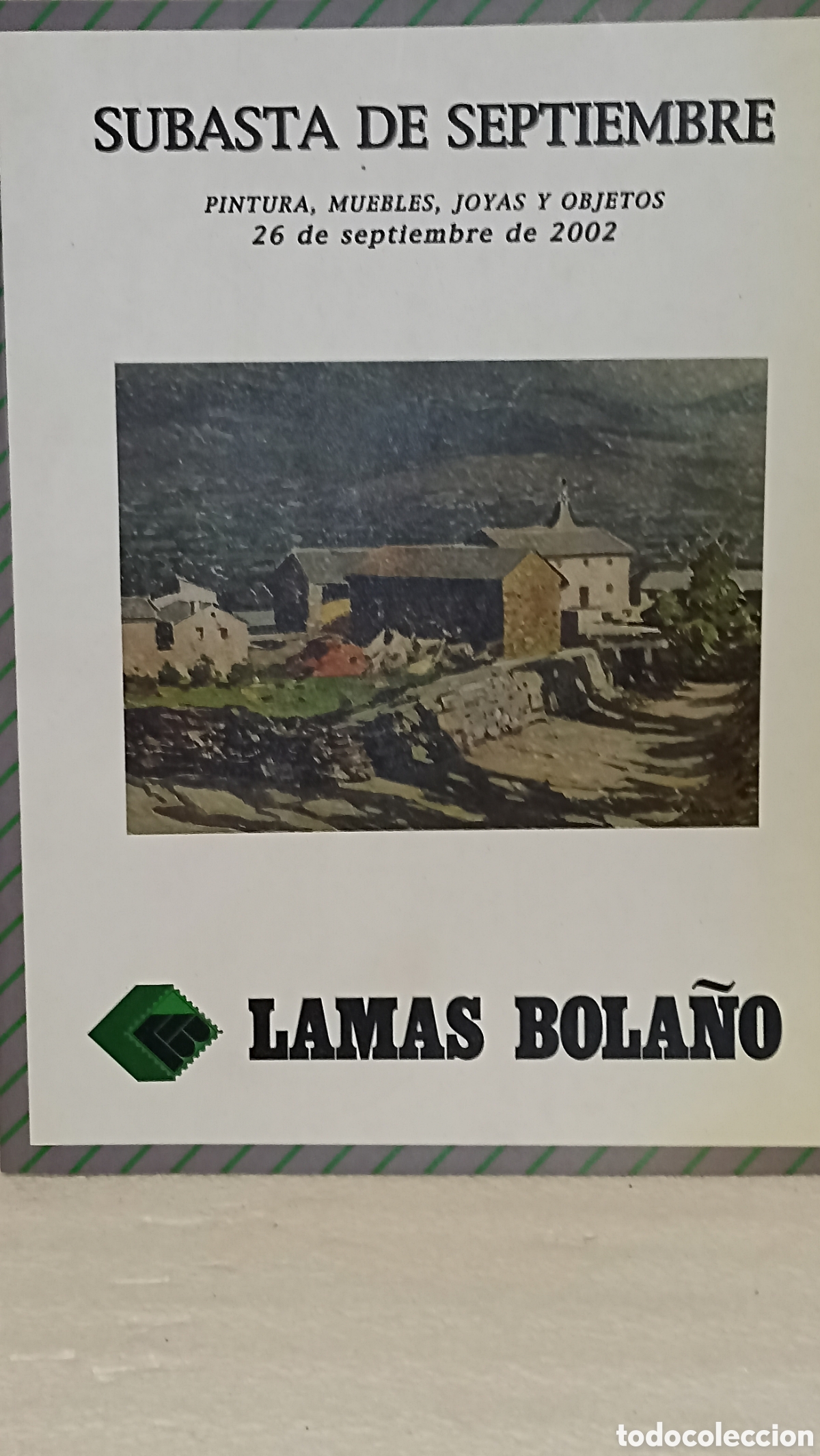 Art: Cat&aacute;logo de Subasta Lamas Bola&ntilde;o &ndash; Junio 2002 (Pintura, Muebles, Joyas)