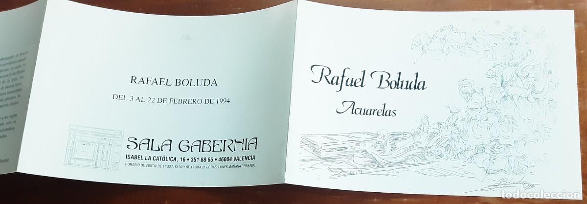 Arte: CAT&Aacute;LOGO RAFAEL BOLUDA, GALER&Iacute;A SALA GABERNIA VALENCIA A&Ntilde;O 1994.
