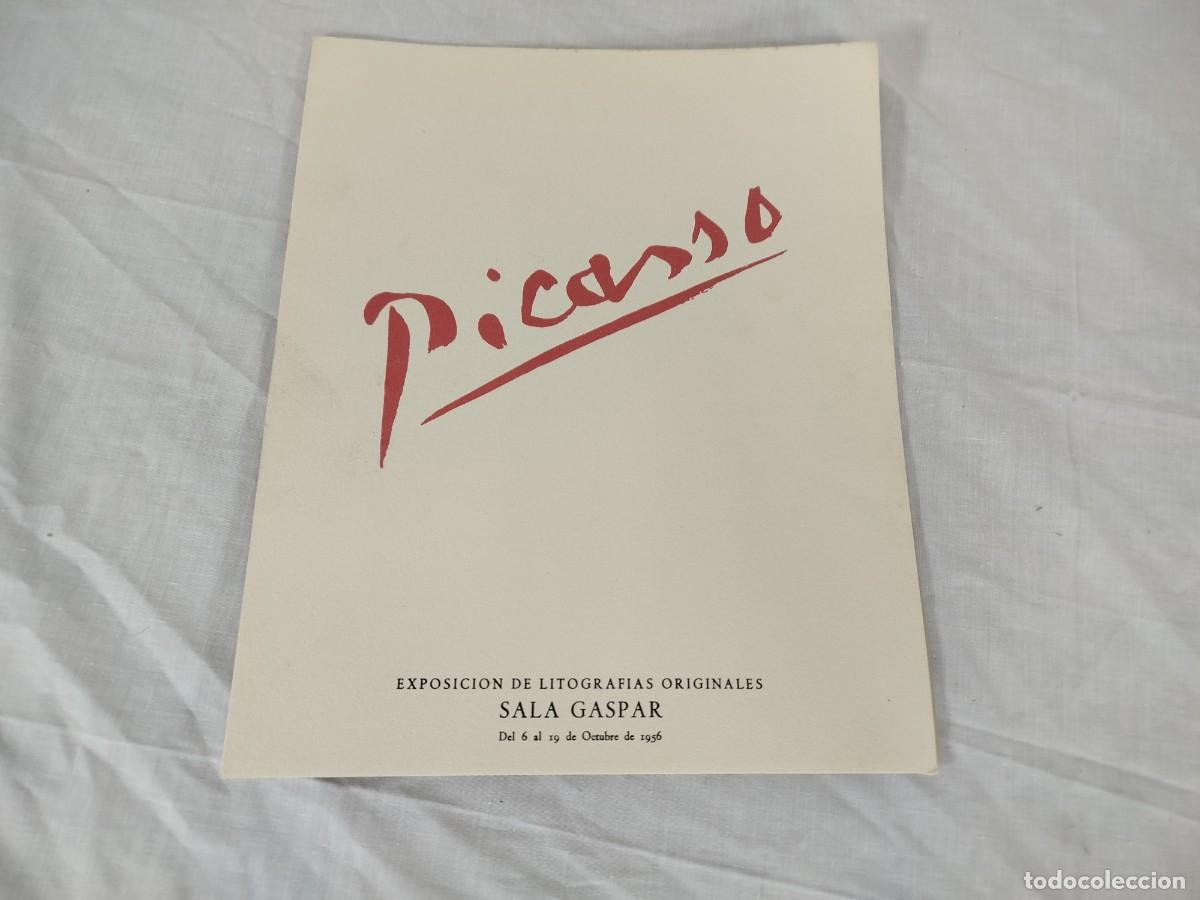 Arte: Programa exposici&oacute;n litograf&iacute;as de Picasso a&ntilde;o 1956