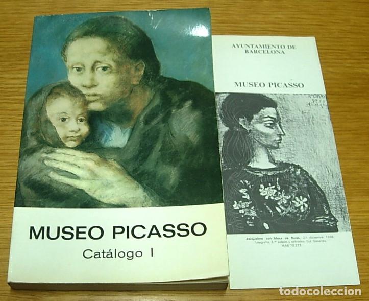 Arte: Libro MUSEO PICASSO Cat&aacute;logo I + Tabla de Referencias + Tr&iacute;ptico del Museo Picasso 1971