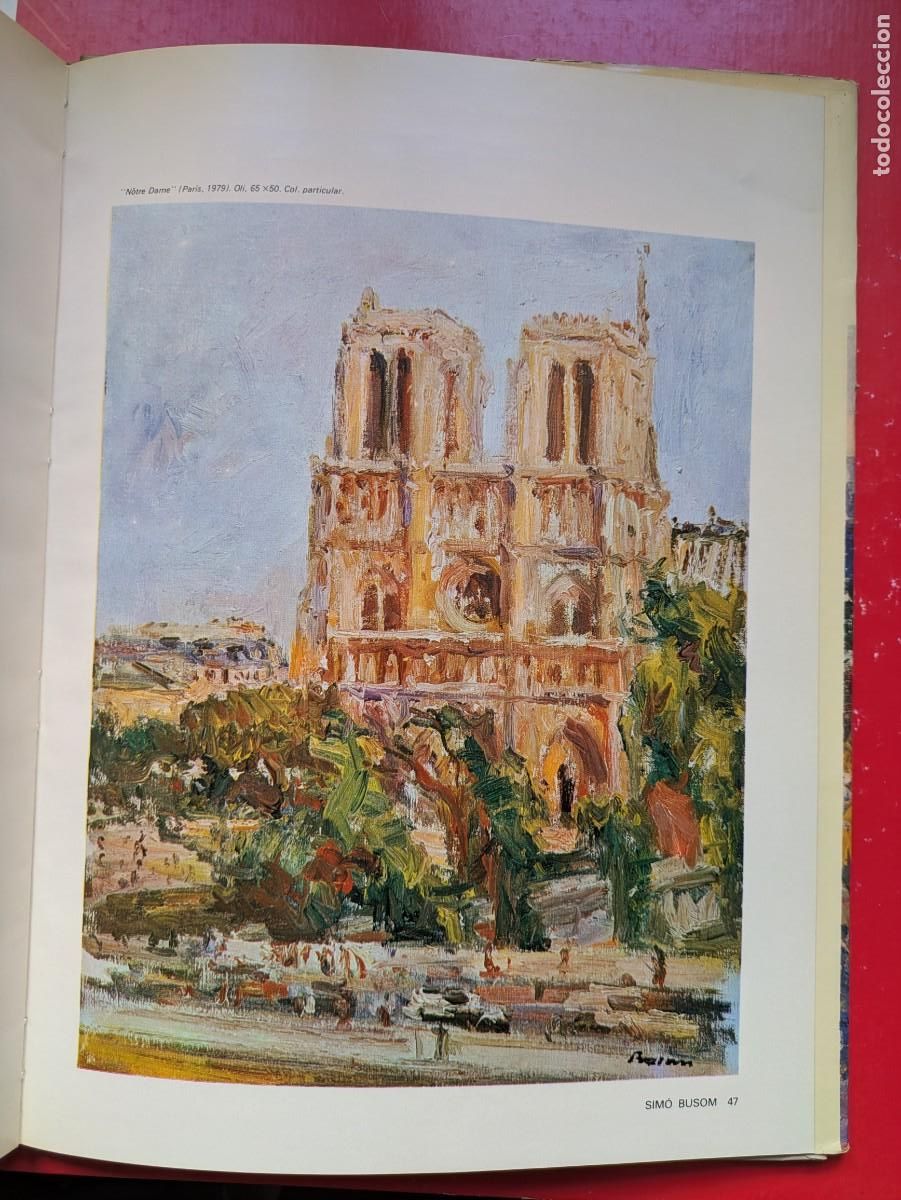 Arte: Libro Sim&oacute; Busom con dibujo original Sagrada Familia en su interior