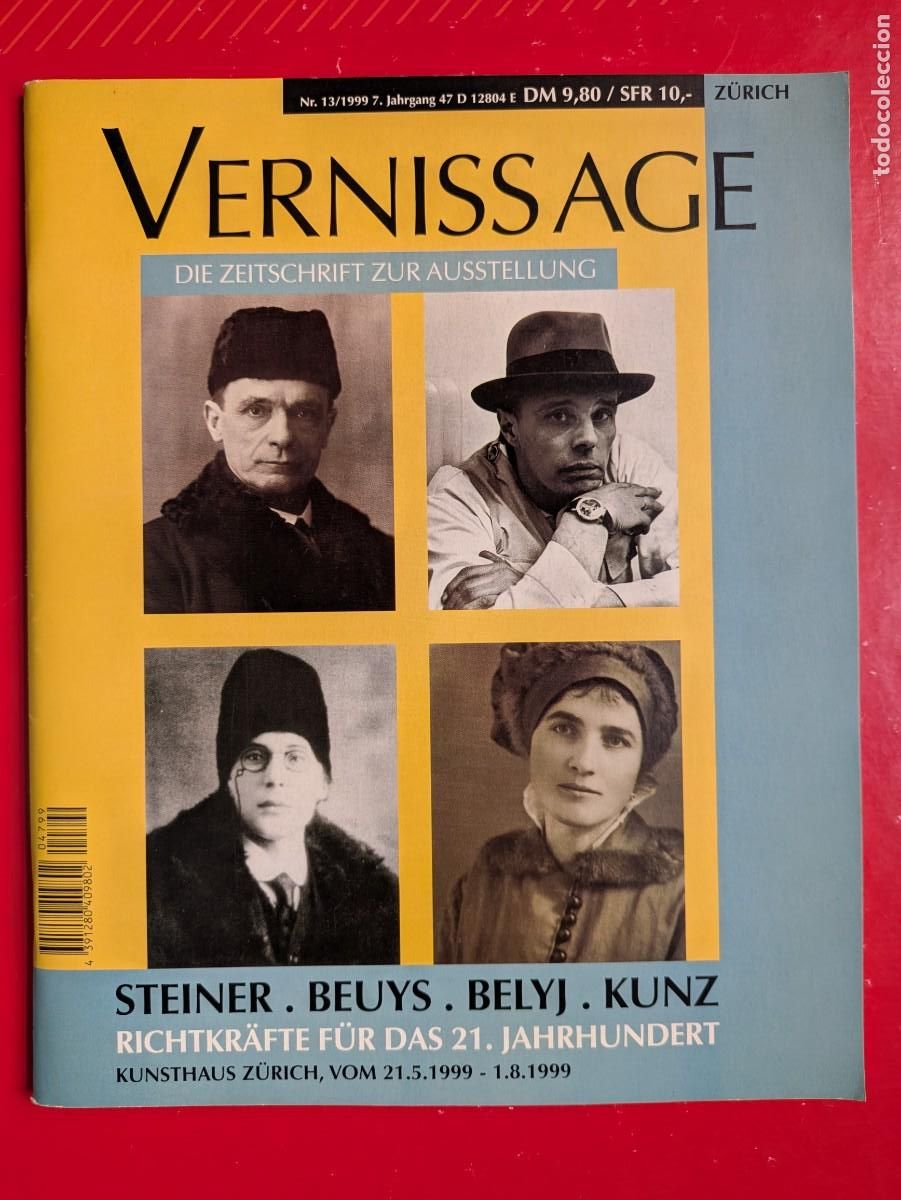 Arte: revista de arte Vernissage: Die Zeitschrift zur Ausstellung (N.&ordm; 13, 7.&ordm; a&ntilde;o, 1999)Steiner . Beuys