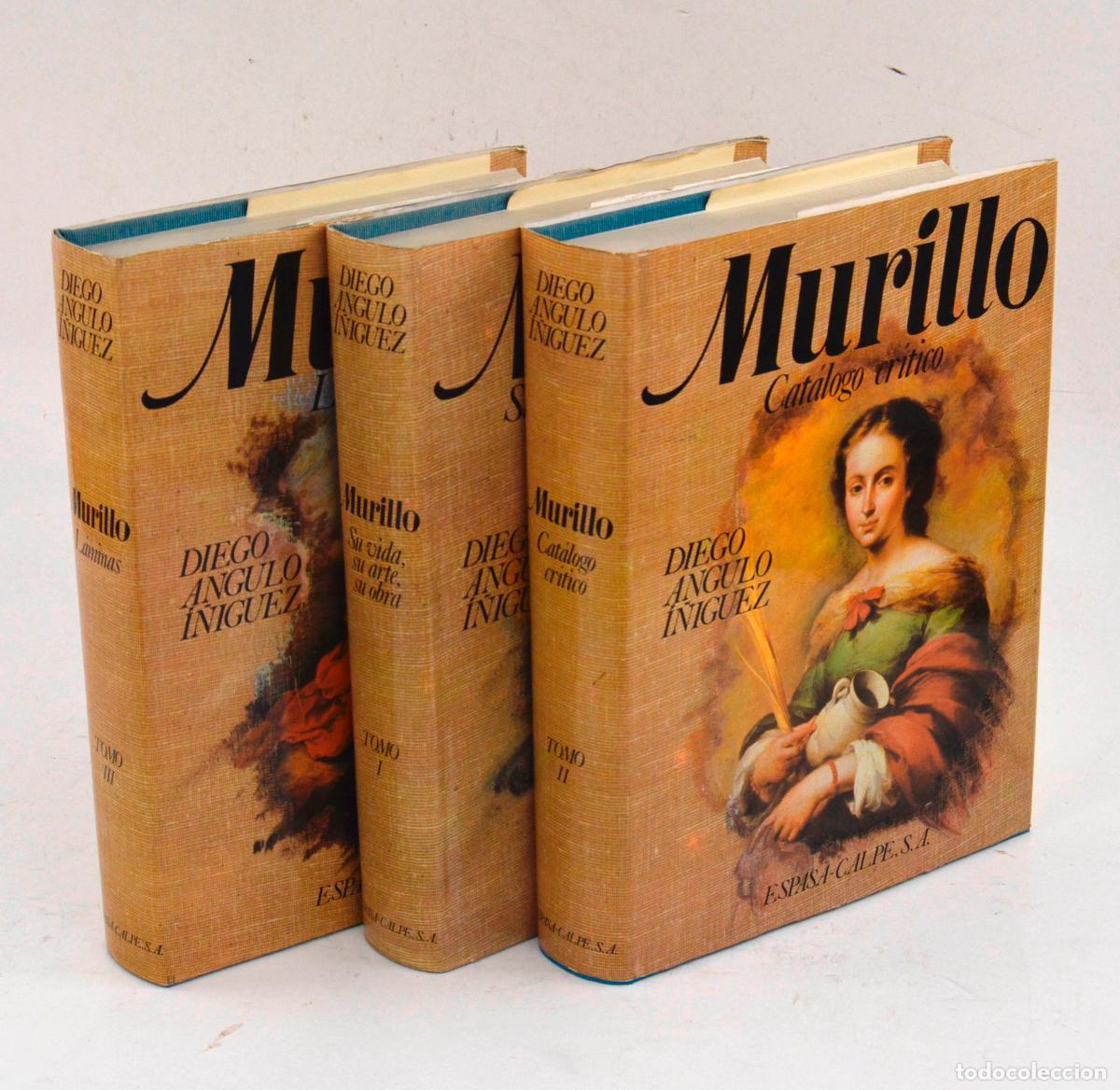 Arte: Murillo, Diego Angulo &Iacute;&ntilde;iguez, 1981, 3 tomos, Editorial Espasa-Calpe, Madrid. 28x21cm