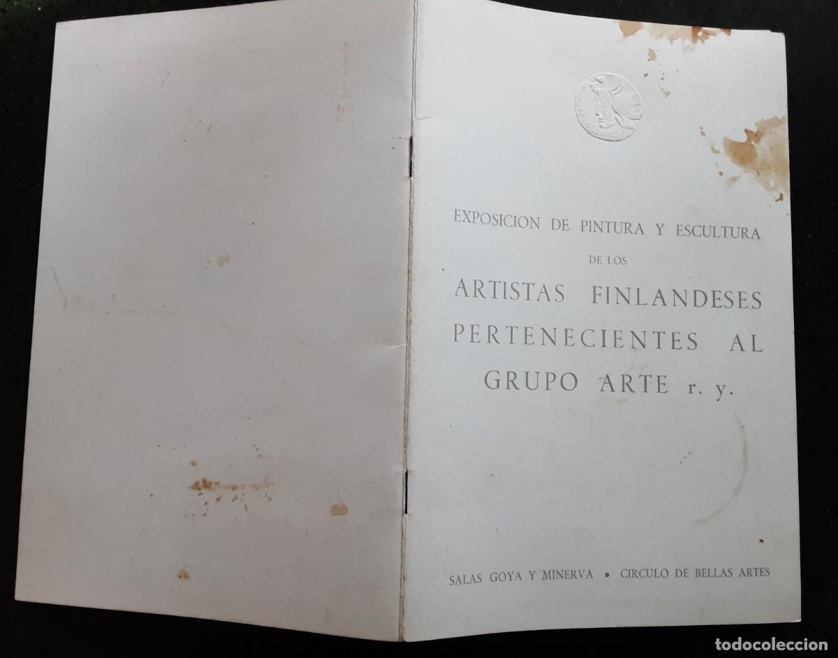 Arte: Cat&aacute;logo exposici&oacute;n de los artistas finlandeses pertenecientes al grupo Arte R.Y. 1966