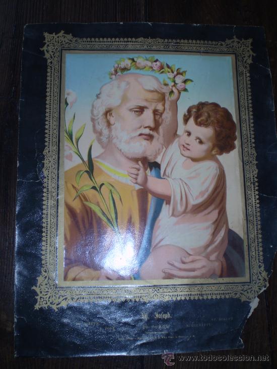 Arte: CROMOGRAFIA S XIX S.JOSE - Foto 1