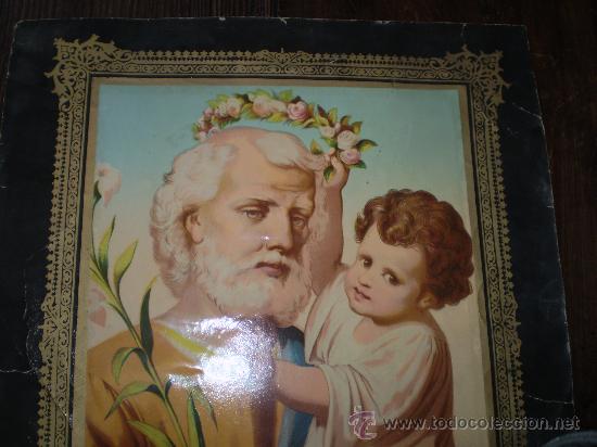 Arte: CROMOGRAFIA S XIX S.JOSE - Foto 2