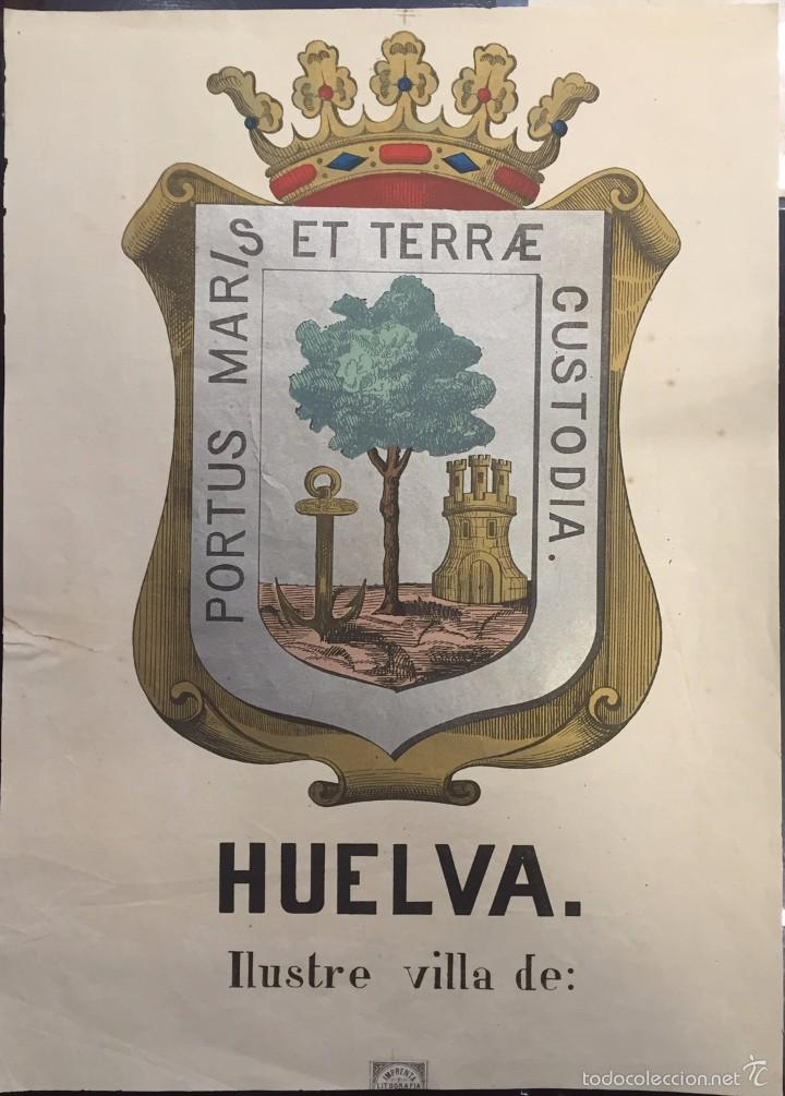 Arte: ESCUDO DE LA CIUDAD DE HUELVA - Foto 1