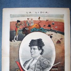 Arte: TOROS. LA LIDIA, 1882. JULIAN CASAS EL SALMANQUILLO.