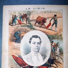 Arte: TOROS. LA LIDIA, 1882. FRANCISCO ARJONA CURRITO