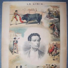 Arte: TOROS. LA LIDIA, 1882. ANTONIO SÁNCHEZ EL TATO.