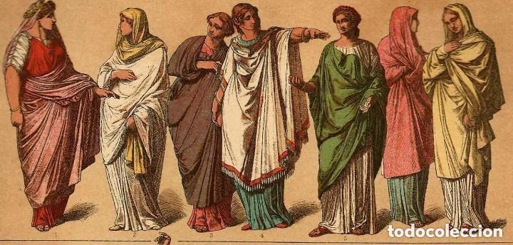 14 Roma Moda Romana Antiguedad Vestimen Buy Chromolithographs At Todocoleccion