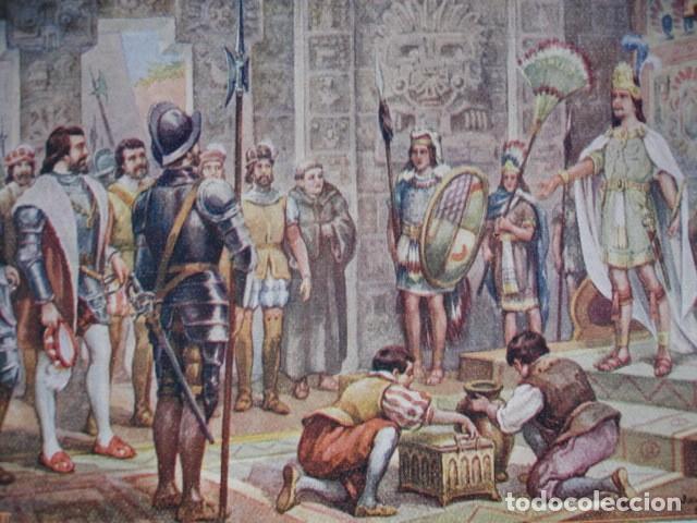 Arte: HERNAN CORTES CON MONTEZUMA - Foto 1
