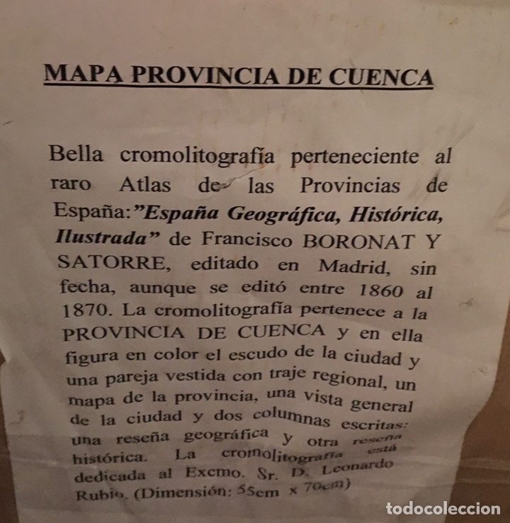 Arte: Cuenca 1870(Enmarcado Muy Grande) - Foto 2