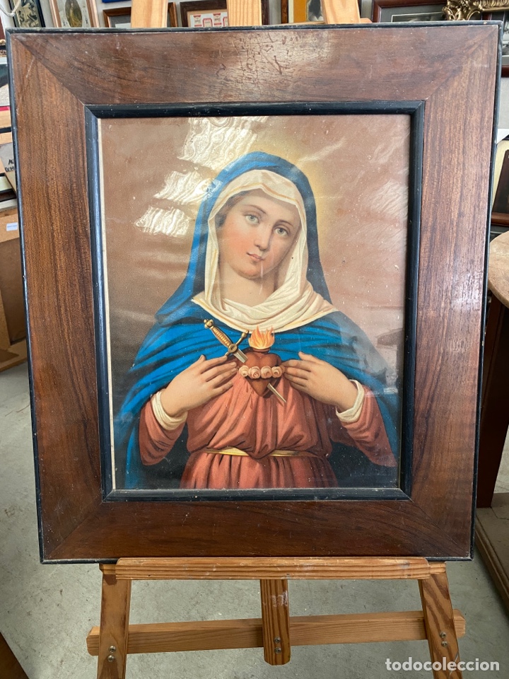 Arte: Virgen Mar&iacute;a inmaculada del coraz&oacute;n - Foto 1