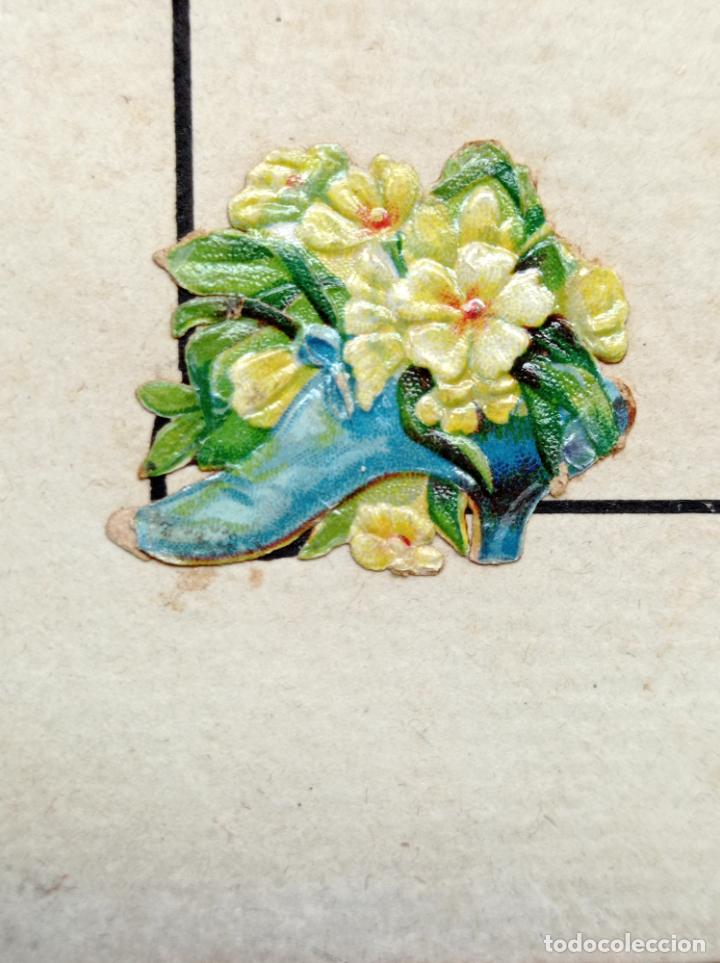 Arte: 1880 Ilustración PRINCESA DE GALES . Cromolitografía victoriana original . Cromo troquelado relieve - Foto 9 - 291052413