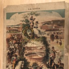 Arte: CROMOLITOGRAFIA LA LIDIA. SAN SEBASTIAN. 23 DE AGOSTO DE 1886