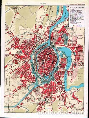 Arte: CROMOLITOGRAFIA PLANO DE LUBECK (ALEMANIA). ENCICLOPEDIA SEGUI. 1905 - G-PLANOS-060