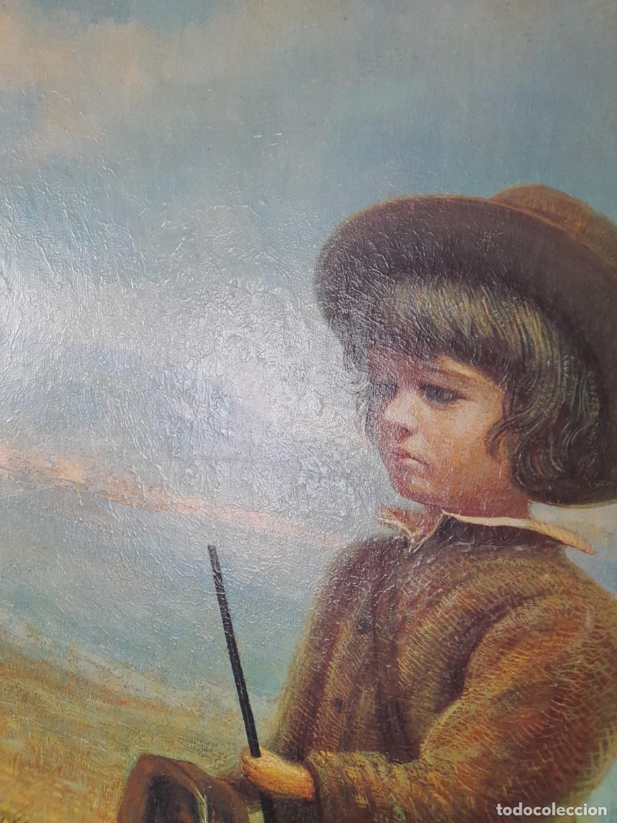 Arte: Ni&ntilde;o con perro cazando perdices - Foto 2