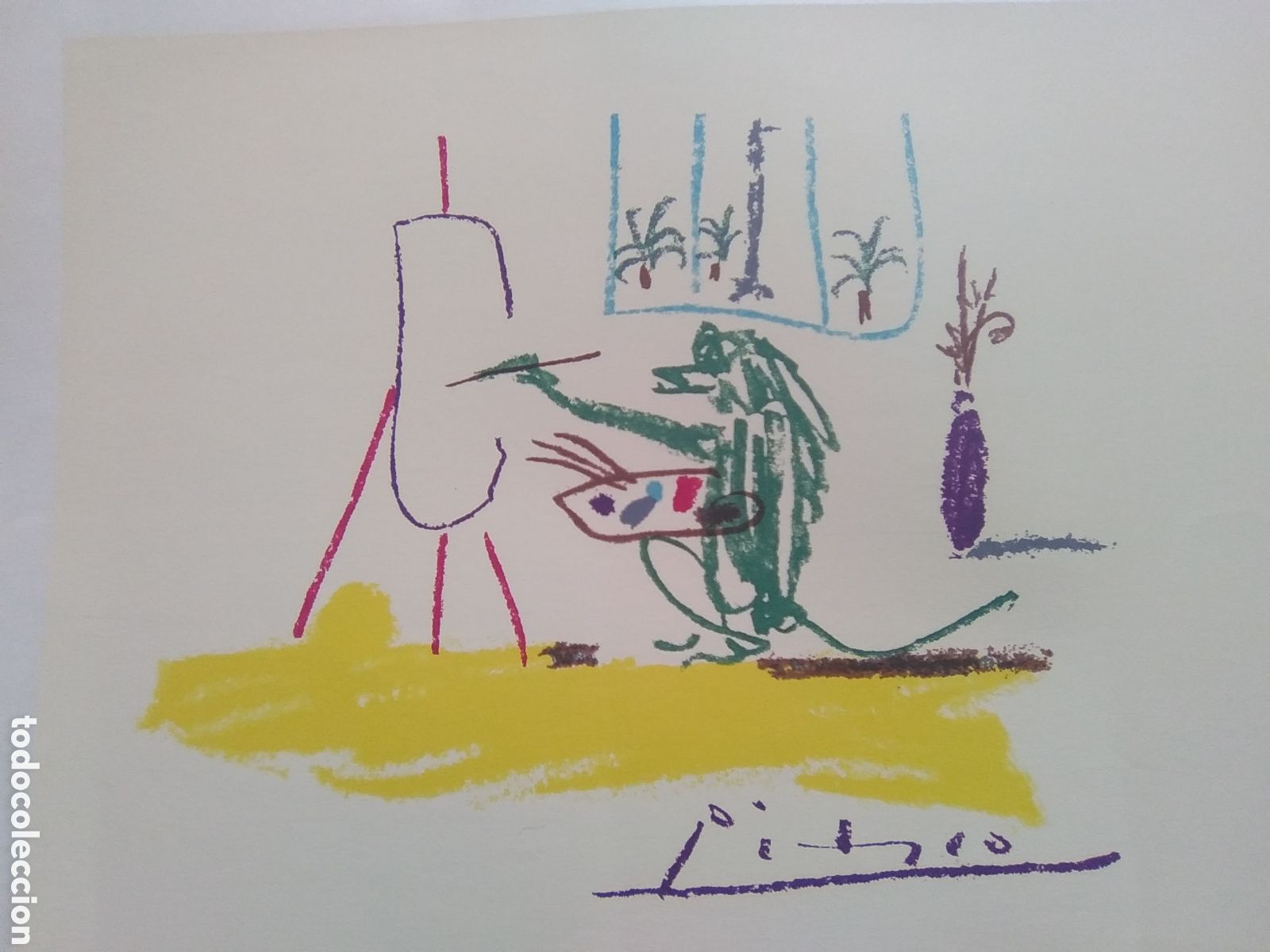 Arte: Pablo Picasso El Mono Pintor. - Foto 2