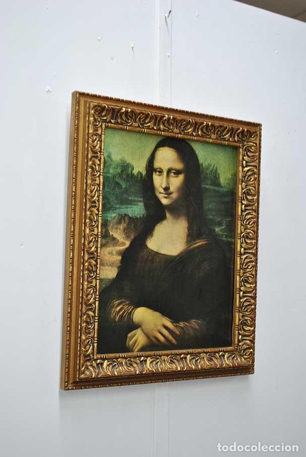 Arte: CUADRO CROMOLITOGRAF&Iacute;A MONA LISA - Foto 1
