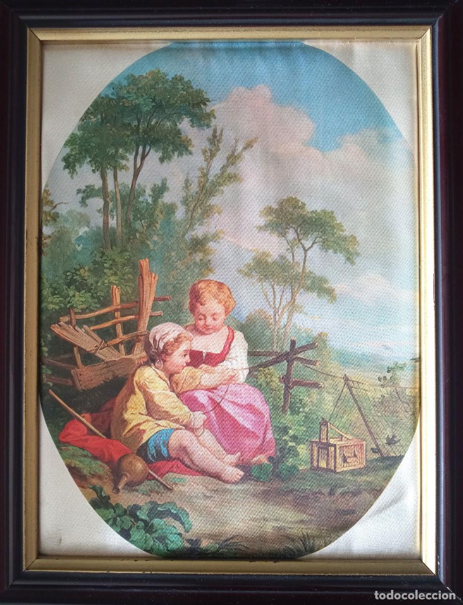 Arte: Cuadro en seda Francois Boucher - Foto 2