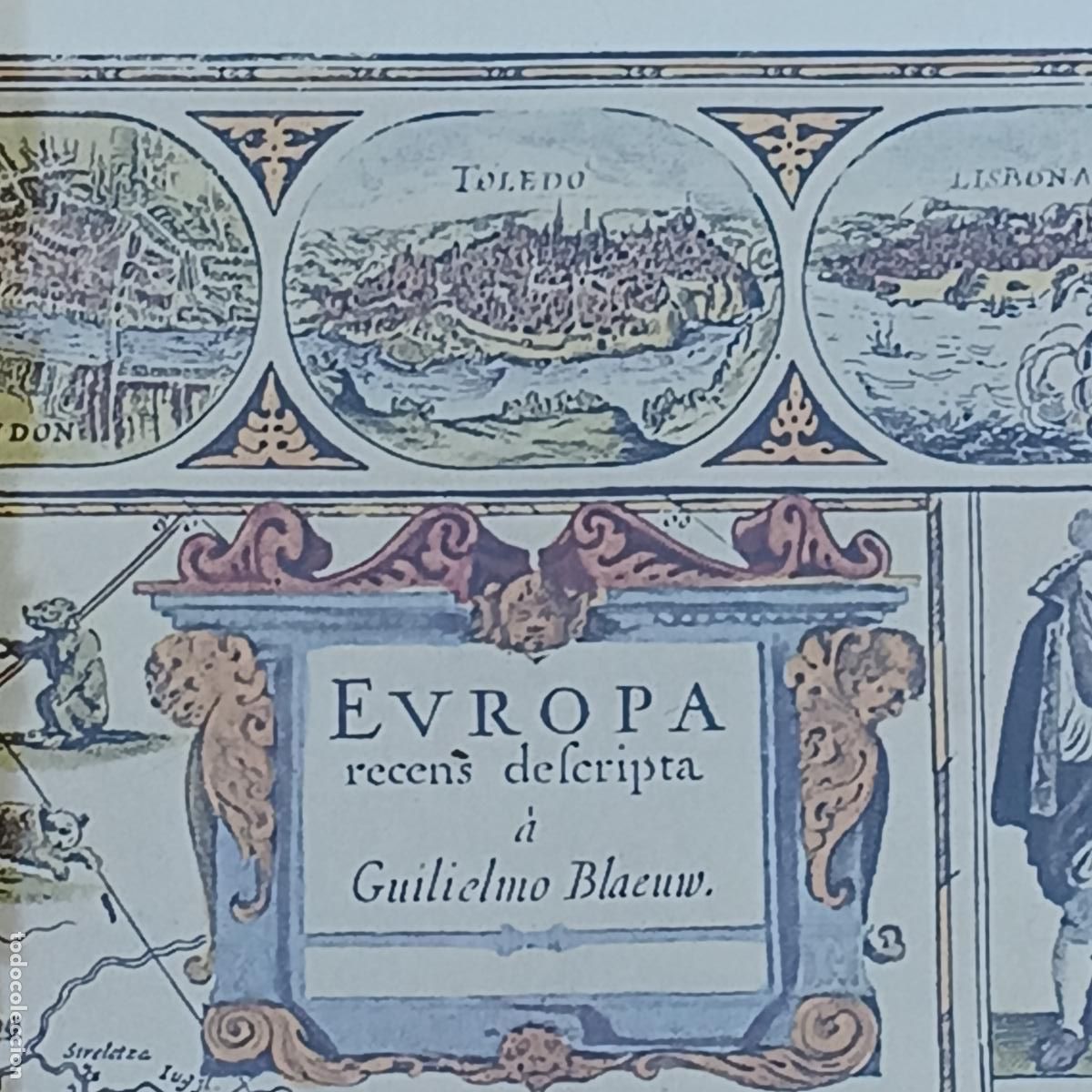 Arte: CUADRO CON CROMOLITOGRAFIA MAPA DE EUROPA. - Foto 8