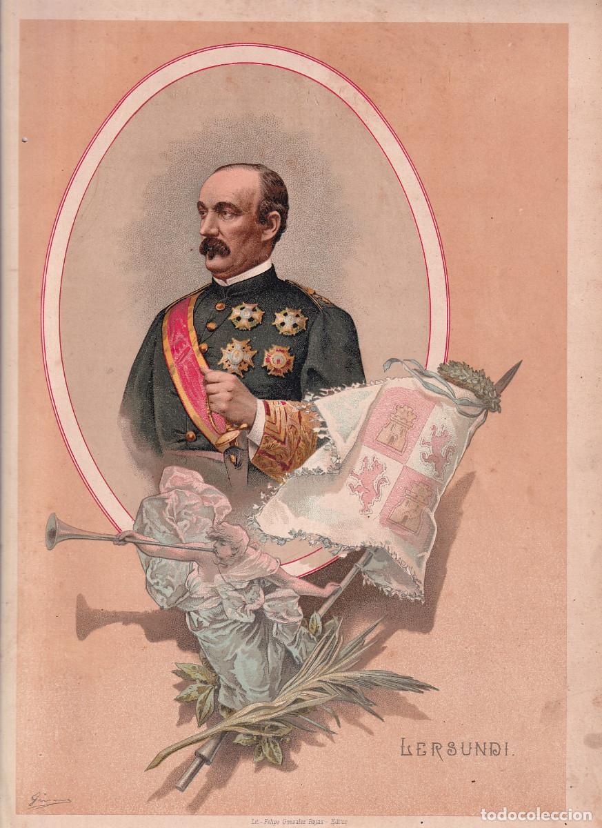 Arte: DOMINGO LERSUNDI ORMAECHEA (VALENCIA, 1817 - BAYONA, 1874). CROMOLITOGRAF&Iacute;A. 1895
