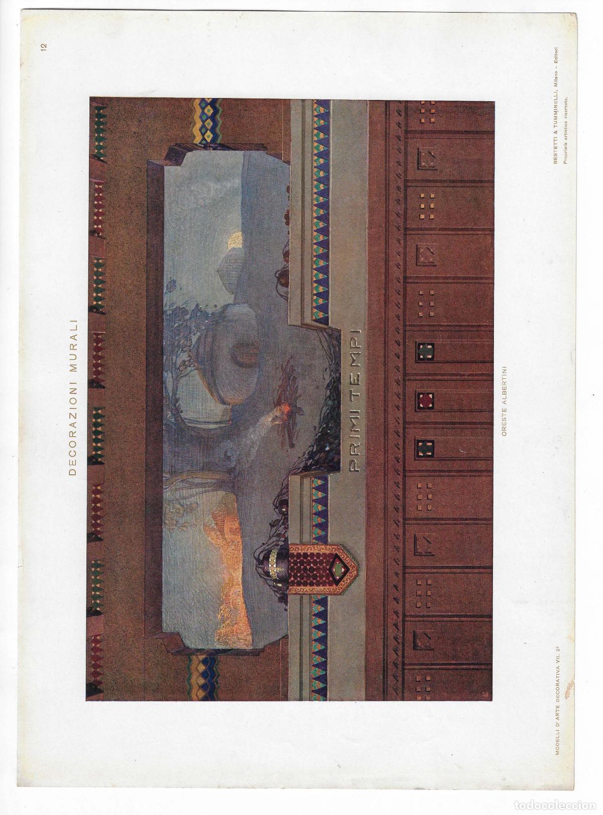 Art: MODELLI D ARTE DECORATIVA A&Ntilde;O VII L&Aacute;M. 12. DECORAZIONI MURALI (Oreste Albertini). CROMOLITOGRAF&Iacute;A 63
