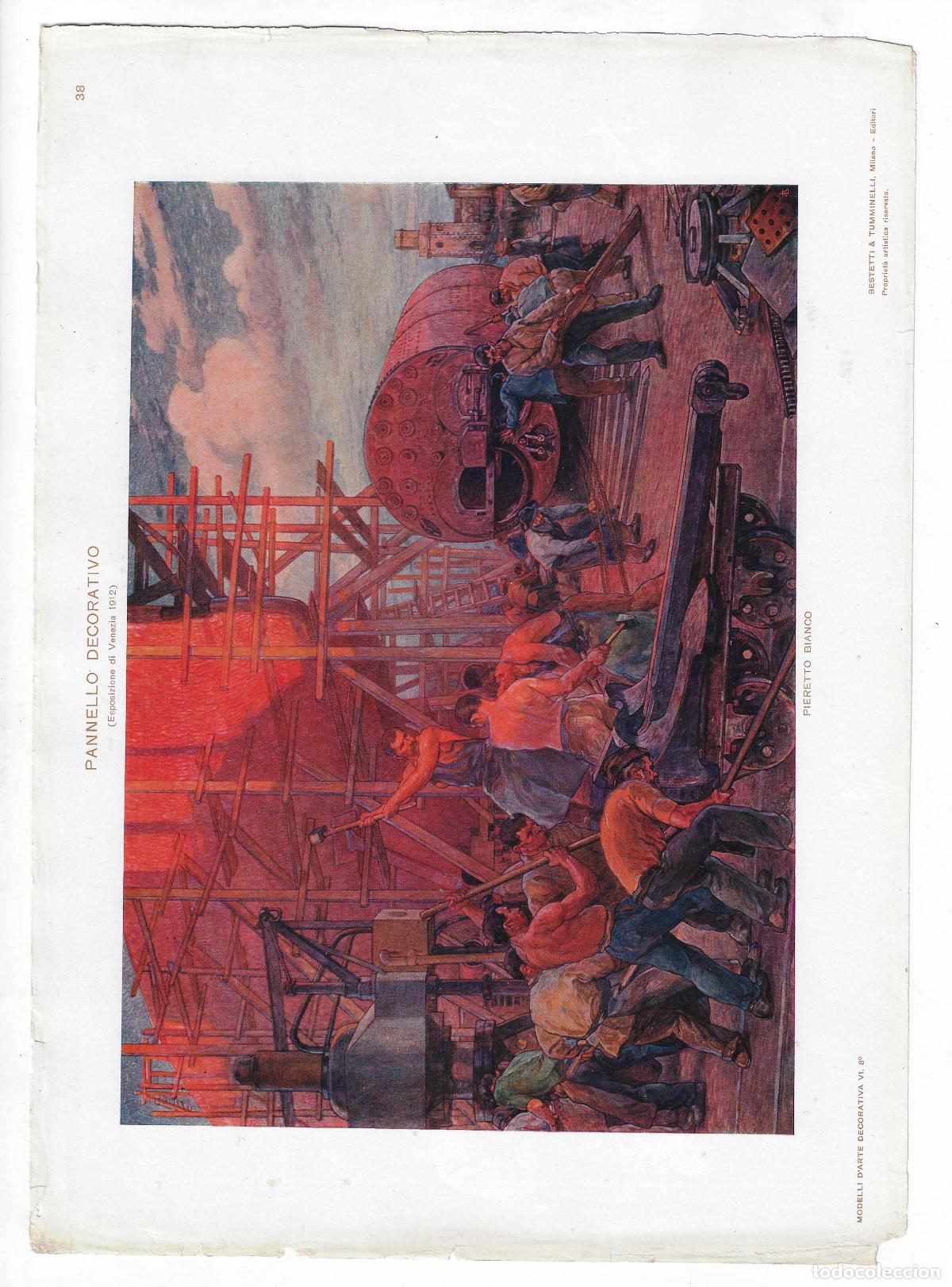 Art: MODELLI D ARTE DECORATIVA A&Ntilde;O VI L&Aacute;M. 38. Pannello Decorativo (Esposizione di Venezia 1912) (Pierett