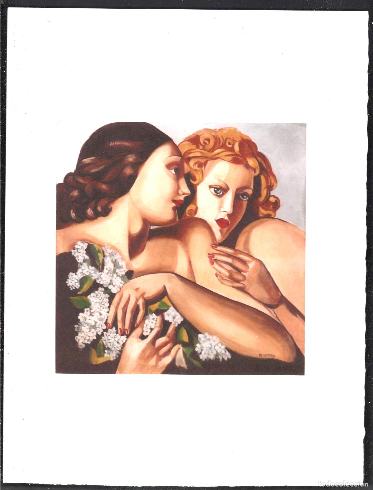 Arte: TAMARA DE LEMPICKA PAREJA REPRODUCCI&Oacute;N OBRA IMPRESI&Oacute;N DIGITAL NUMERADA A L&Aacute;PIZ 270 / 300 EJEMPLARES