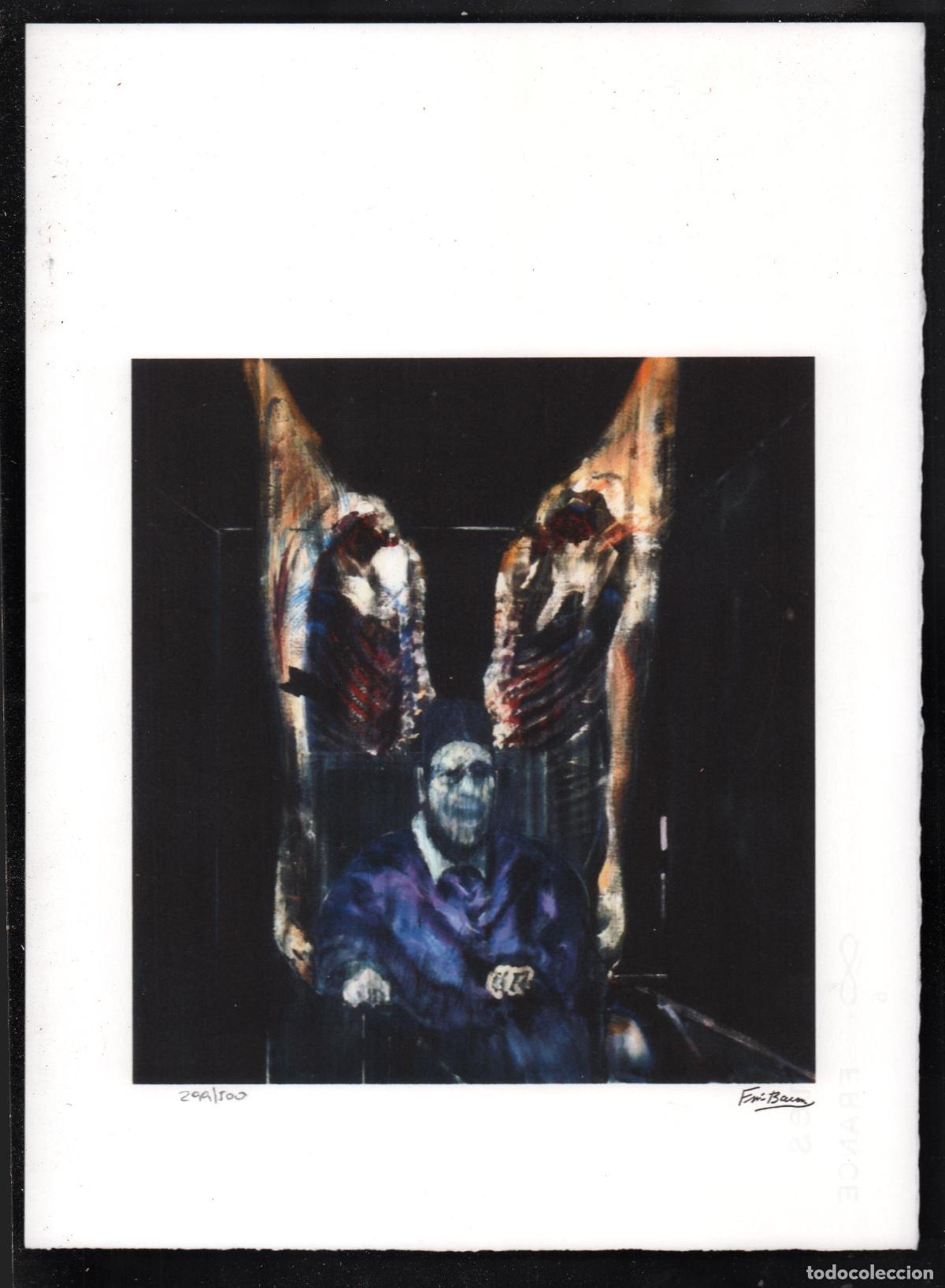 Arte: FRANCIS BACON RETRATO CON CARNE REPRODUCCI&Oacute;N OBRA IMPRESI&Oacute;N DIGITAL NUMERADA A L&Aacute;PIZ 299/500 EJEMPL