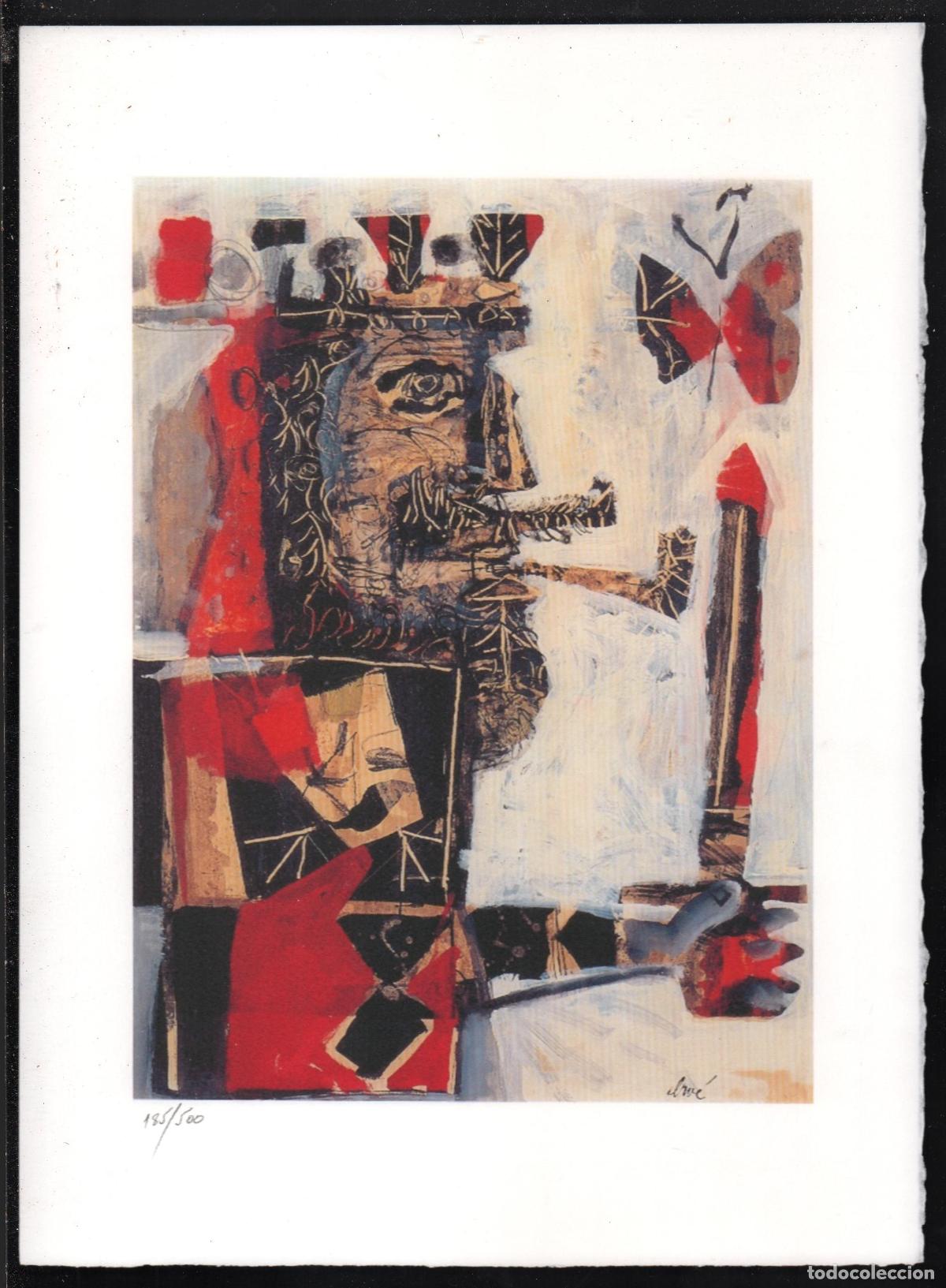 Arte: ANTONI CLAV&Eacute; EL REY REPRODUCCI&Oacute;N OBRA IMPRESI&Oacute;N DIGITAL NUMERADA A L&Aacute;PIZ 185/ 500 EJEMPLARES RARA