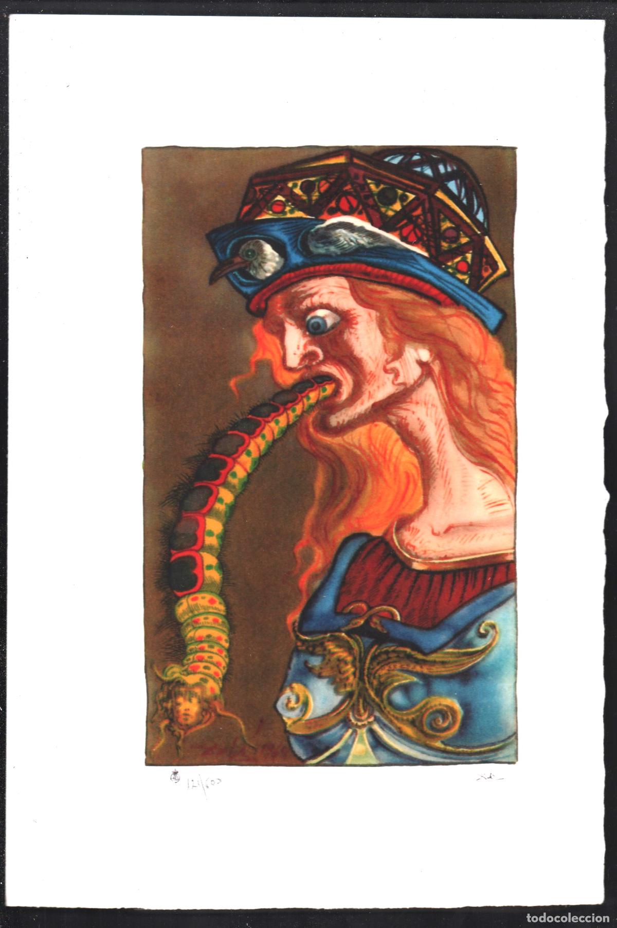 Arte: SALVADOR DAL&Iacute; CELLINI OBRA REPRODUCCI&Oacute;N IMPRESI&Oacute;N DIGITAL NUMERADA L&Aacute;PIZ 121 /500 EJEMPLARES FIRMA