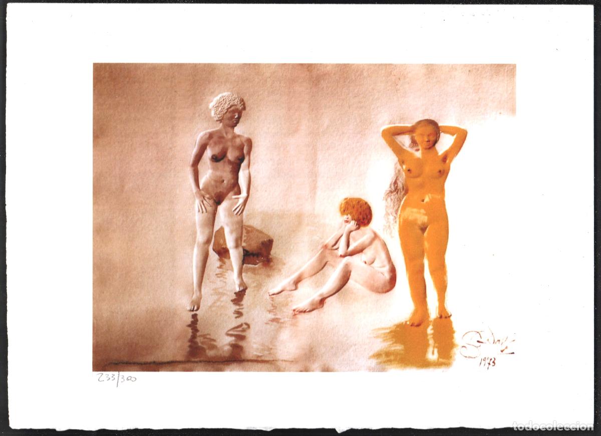 Arte: SALVADOR DAL&Iacute; LAS TRES GRACIAS OBRA REPRODUCCI&Oacute;N IMPRESI&Oacute;N DIGITAL NUMERADA L&Aacute;PIZ 233/300 EJEMPLARES