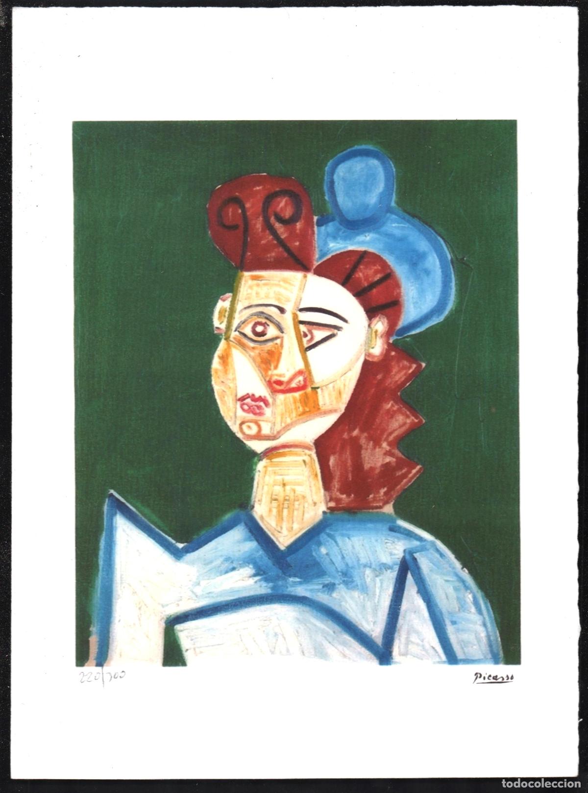Arte: PABLO PICASSO FEMME CHAPEAU REPRODUCCI&Oacute;N IMPRESI&Oacute;N DIGITAL NUMERADA L&Aacute;PIZ 220/300 EJEMPLARES FIMAD