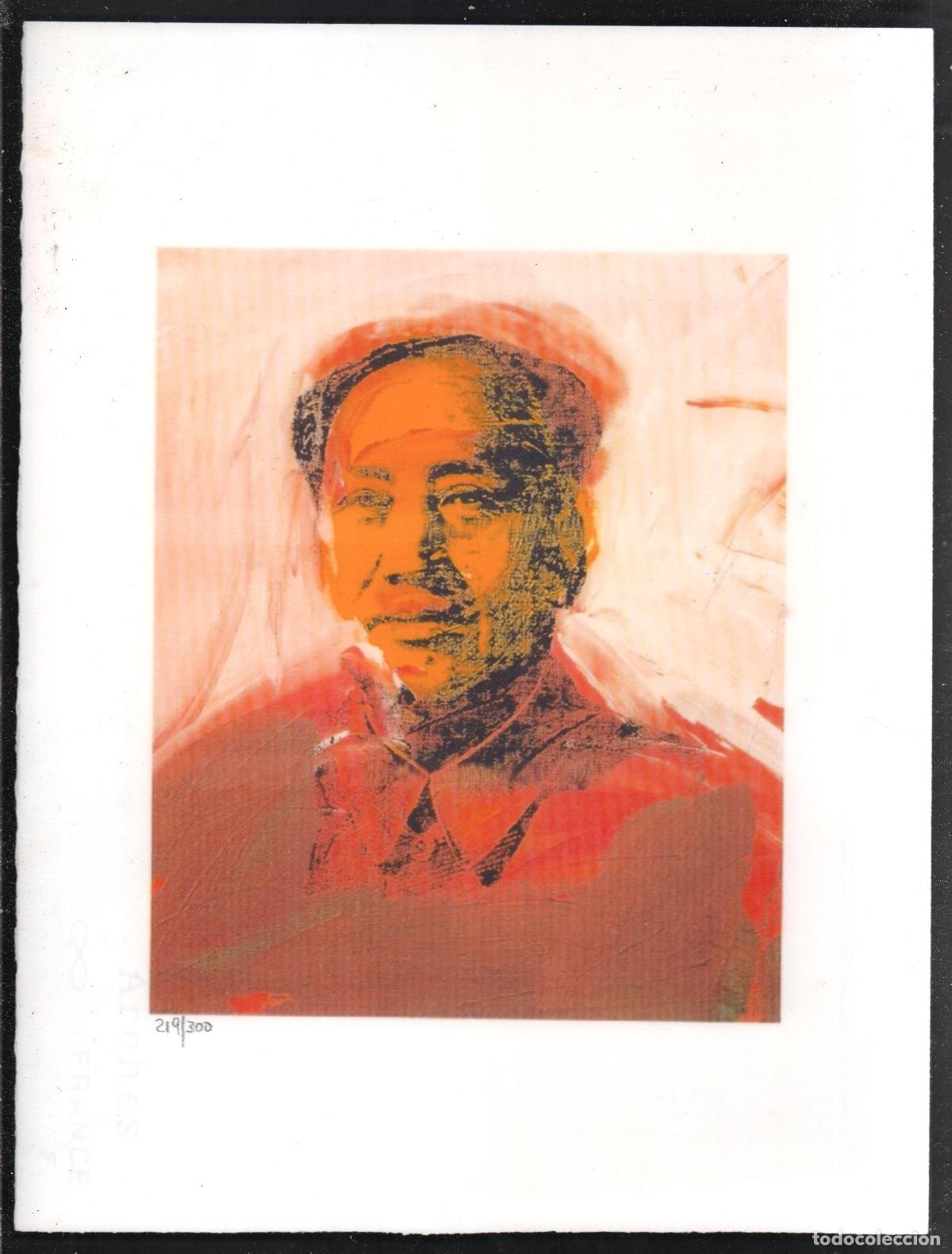 Arte: ANDY WARHOL MAO TSE TUNG REPRODUCCI&Oacute;N OBRA IMPRESI&Oacute;N DIGITAL NUMERADA A L&Aacute;PIZ 219 / 300 EJEMPLARES