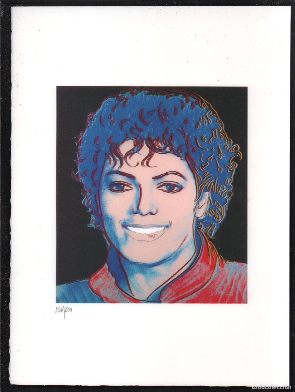 Arte: ANDY WARHOL MICHAEL JACSON REPRODUCCI&Oacute;N OBRA IMPRESI&Oacute;N DIGITAL NUMERADA A L&Aacute;PIZ 126/500 EJEMPLARES