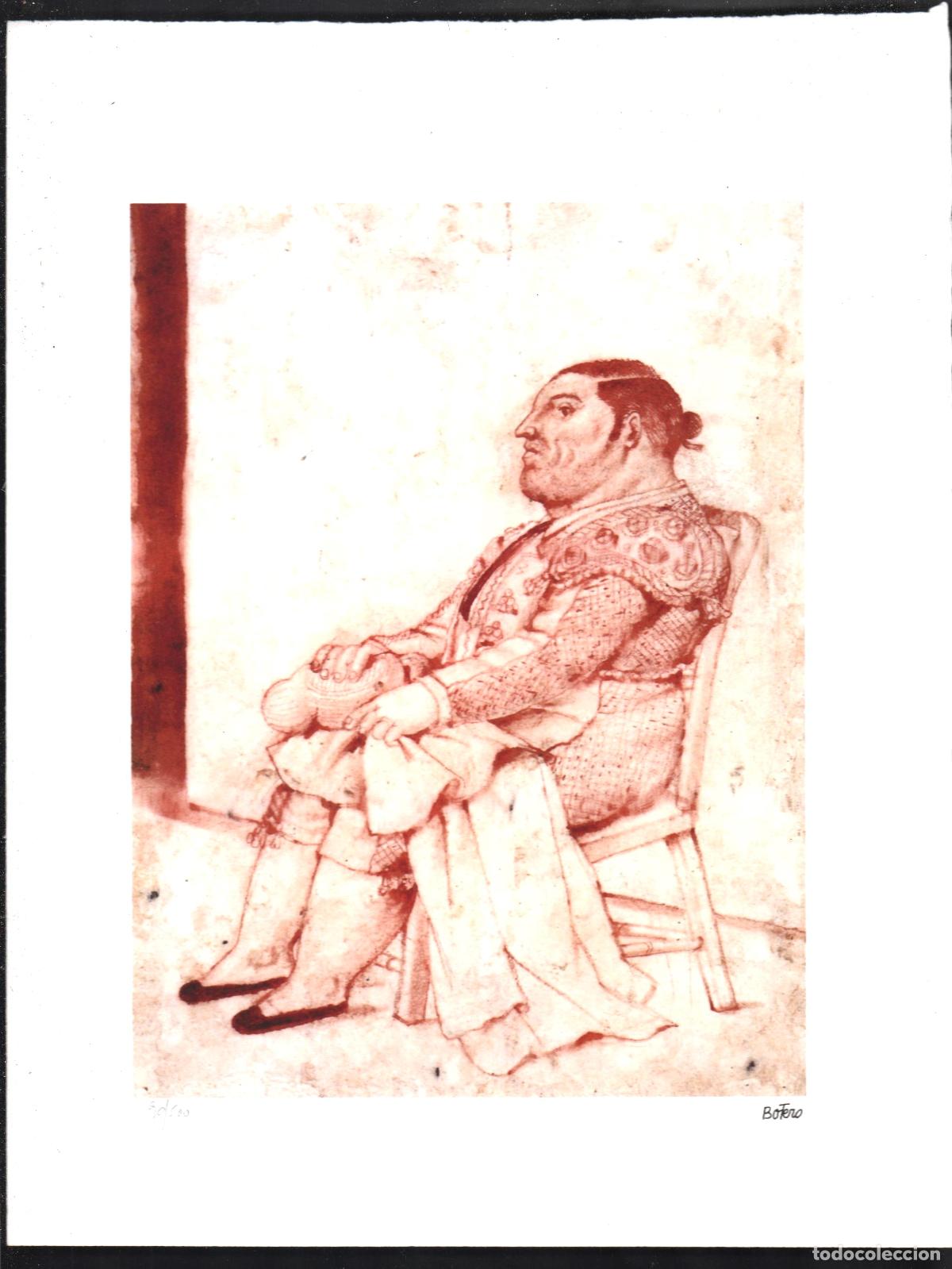 Arte: FERNANDO BOTERO TORERO REPRODUCCI&Oacute;N OBRA IMPRESI&Oacute;N DIGITAL NUMERADA A L&Aacute;PIZ 90 /500 EJEMPLARES RARA