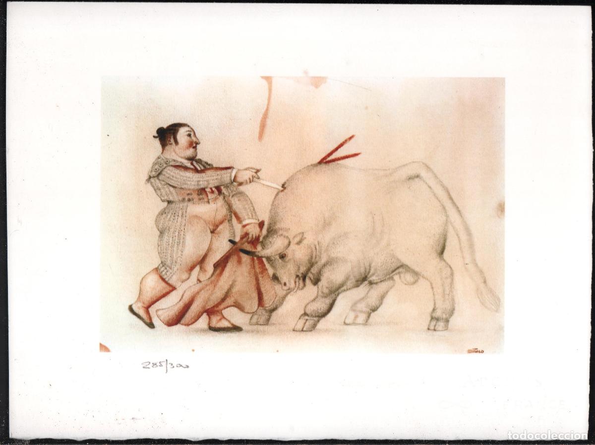 Arte: FERNANDO BOTERO LA ESTOCADA REPRODUCCI&Oacute;N OBRA IMPRESI&Oacute;N DIGITAL NUMERADA A L&Aacute;PIZ 285/300 EJEMPLARES