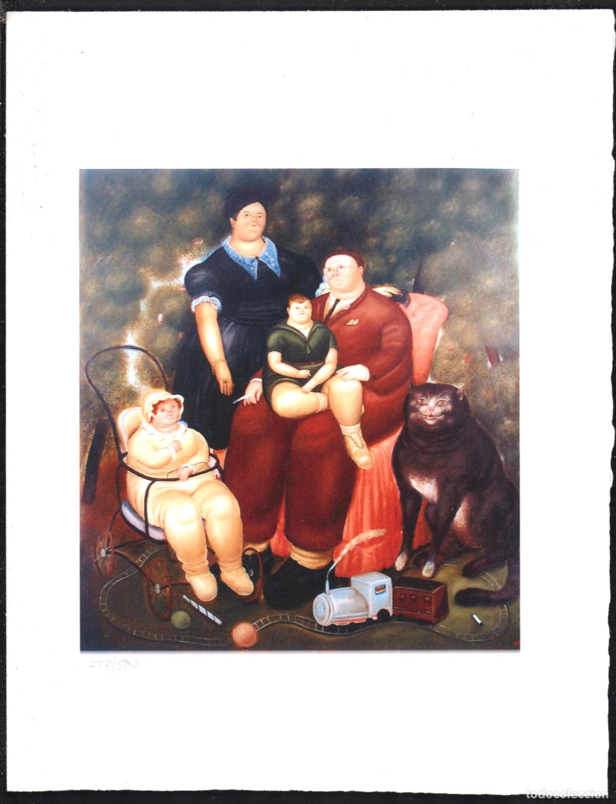 Arte: FERNANDO BOTERO LA FAMILIA OBRA REPRODUCCI&Oacute;N IMPRESI&Oacute;N DIGITAL NUMERADA A L&Aacute;PIZ 222 / 500 EJEMPLARES