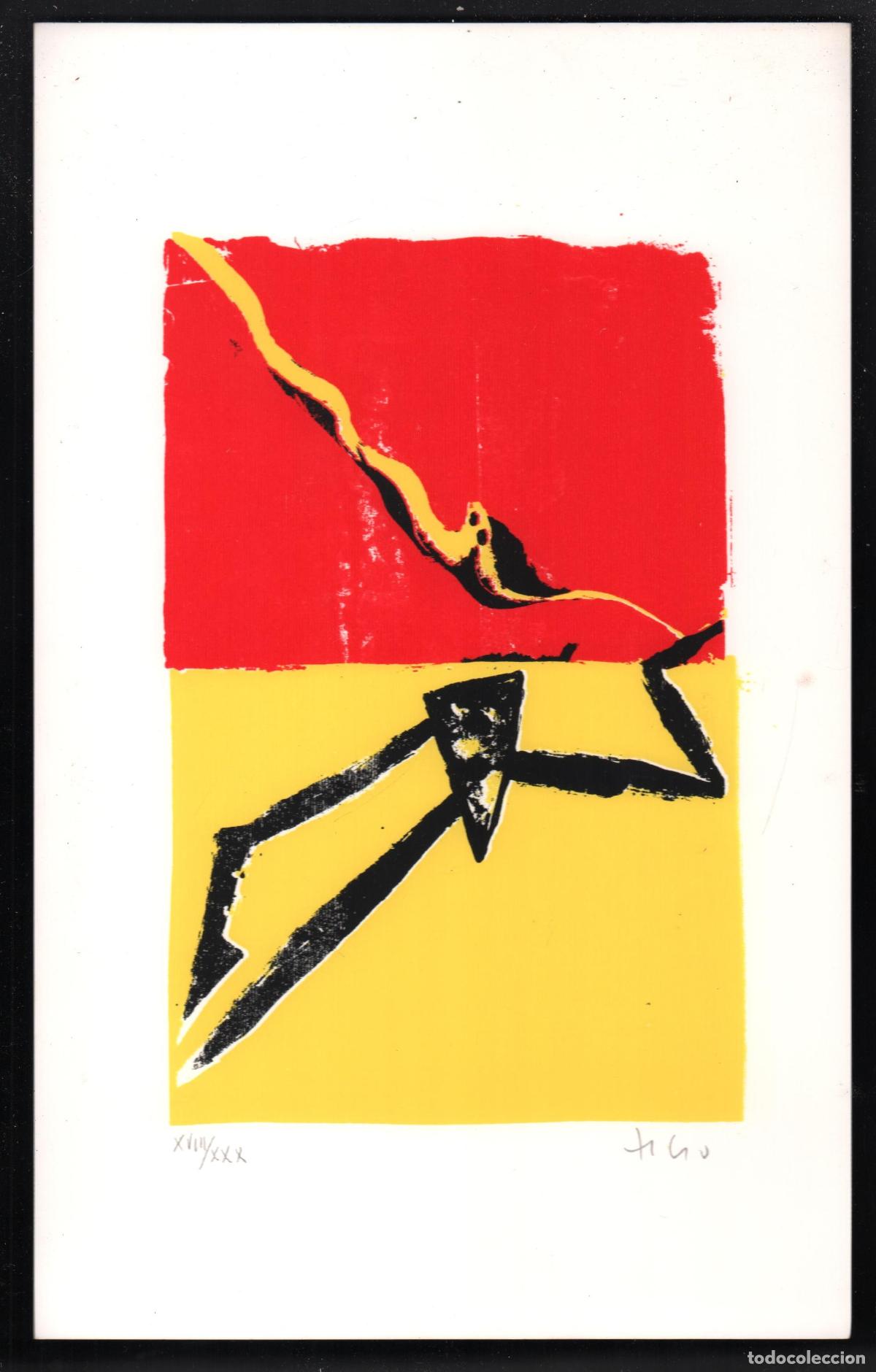 Arte: CARLOS ZILIO SERIGRAF&Iacute;A ORIGINAL EN ROJO Y AMARILLO NUMERADA Y FIRMADA A L&Aacute;PIZ XVIII /XXX EJEMPLARES