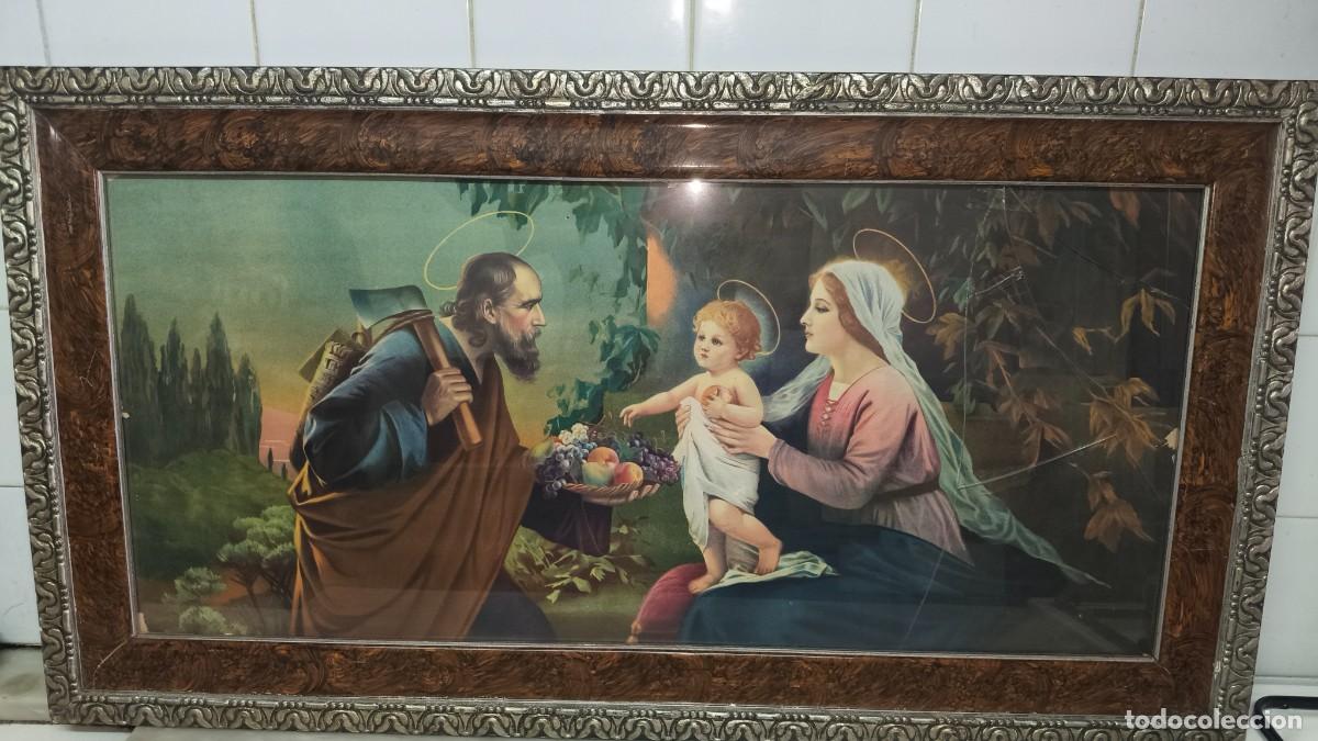 Arte: Chromolithographie &eacute;poque 1960 la sainte famille