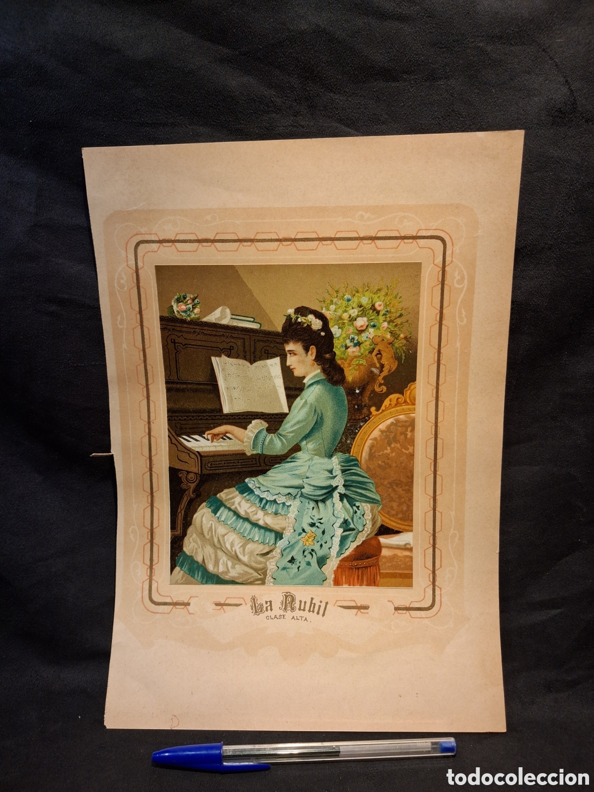 Arte: ANTIGUA CROMOLITOGRAF&Iacute;A LA N&Uacute;BIL CLASE ALTA 1878