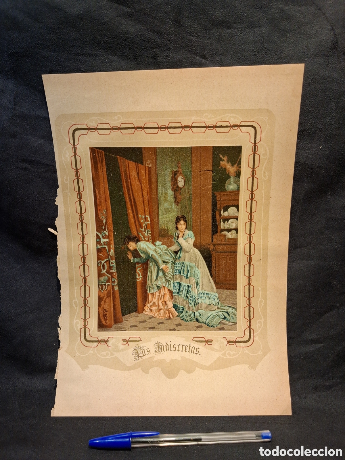 Arte: ANTIGUA CROMOLITOGRAF&Iacute;A LAS INDISCRETAS 1878