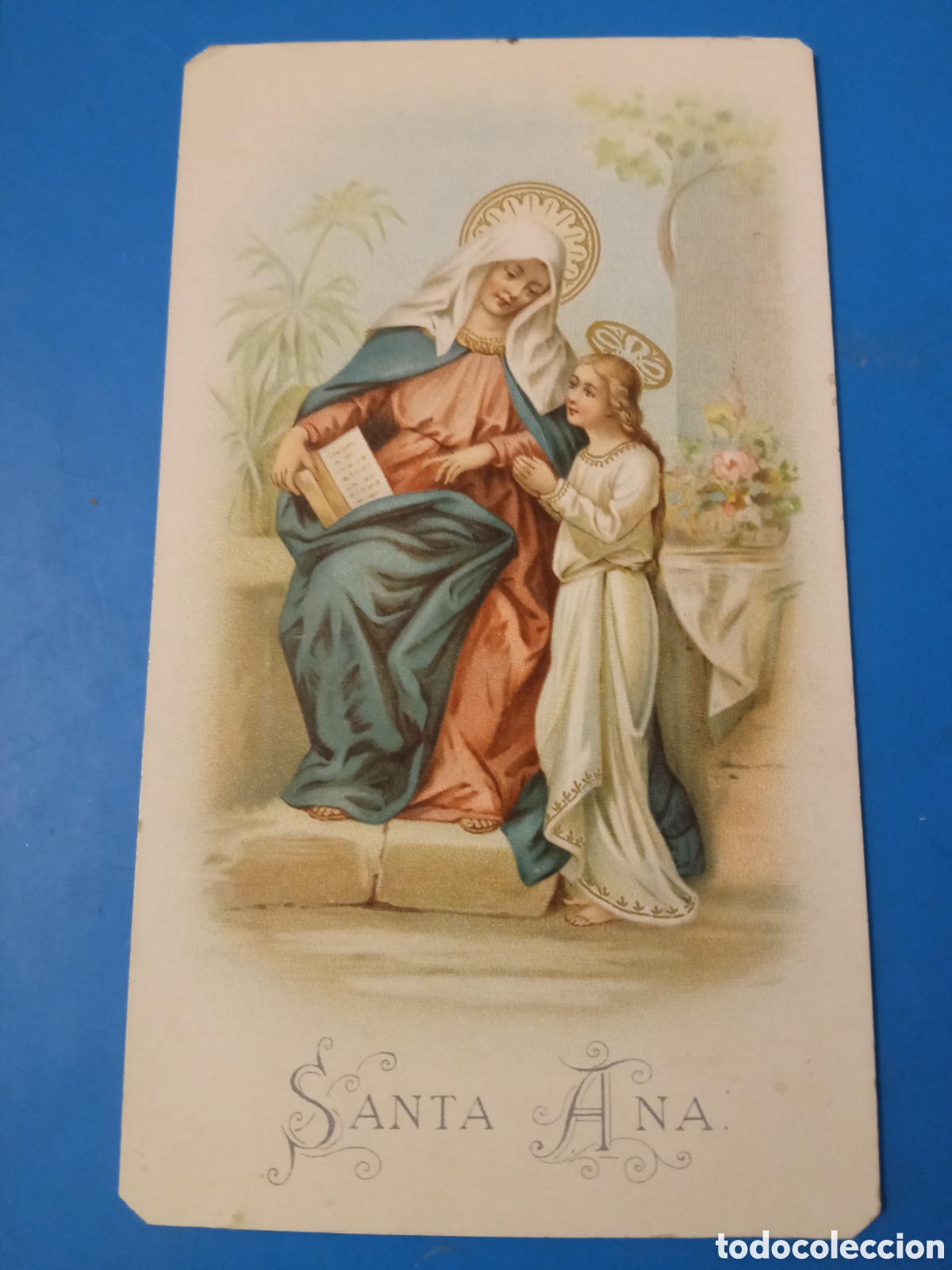 Arte: Antigua cromolitografia, Santa Ana